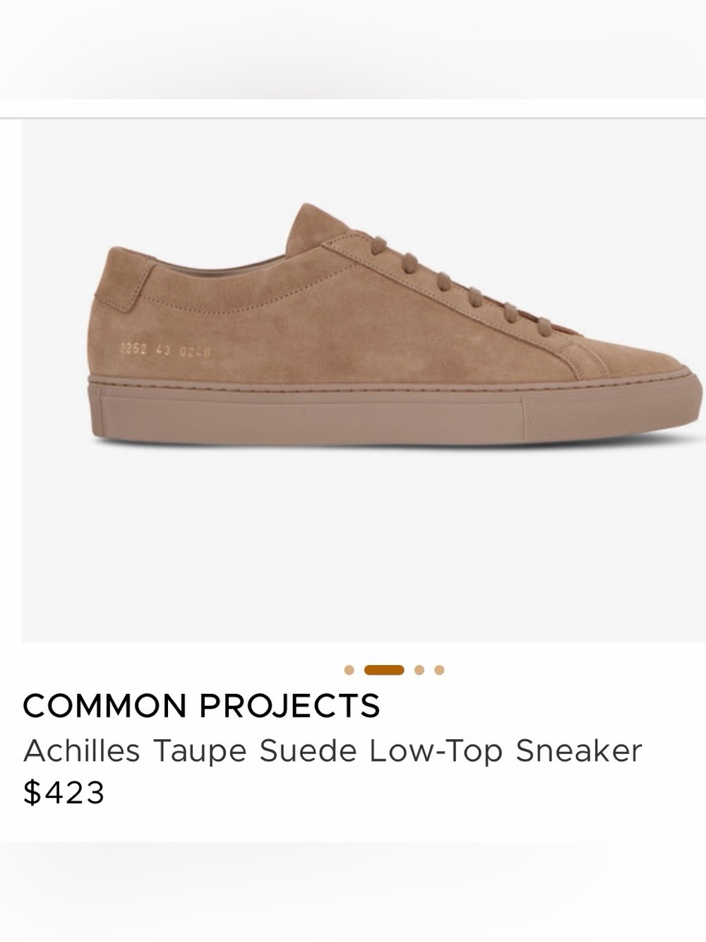 Common projects suede trainers sz 37